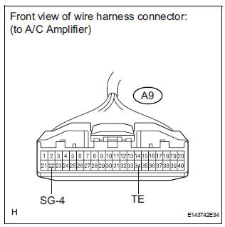 CHECK HARNESS AND CONNECTOR (EVAPORATOR TEMPERATURE SENSOR - A/C AMPLIFIER)