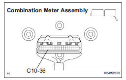 CHECK COMBINATION METER ASSEMBLY (SPD SIGNAL WAVEFORM)