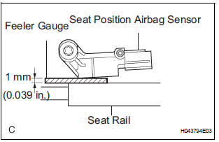 INSTALL SEAT POSITION AIRBAG SENSOR
