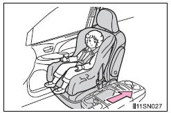 Toyota Sienna. When installing a child restraint system