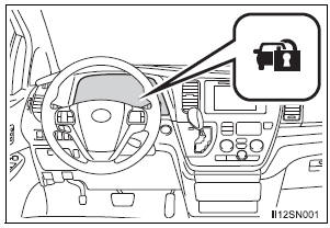 Toyota Sienna. Engine immobilizer system