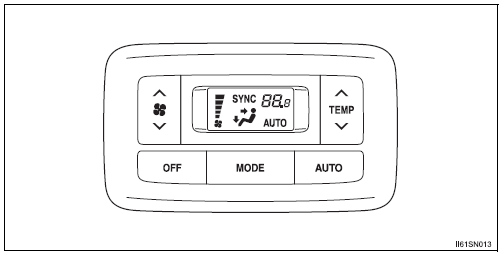 Toyota Sienna. Air conditioning controls