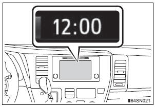 Toyota Sienna. Clock