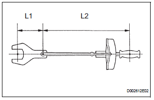 TORQUE WHEN USING TORQUE WRENCH WITH EXTENSION TOOL