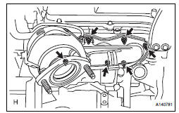 REMOVE EXHAUST MANIFOLD SUB-ASSEMBLY RH