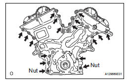 REMOVE TIMING CHAIN COVER SUB-ASSEMBLY