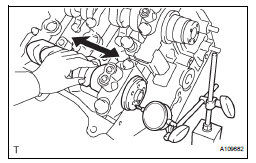  INSPECT CAMSHAFT THRUST CLEARANCE
