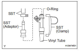 INSPECT FUEL INJECTOR ASSEMBLYV
