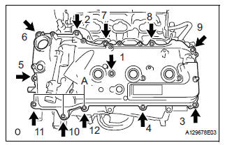 INSTALL CYLINDER HEAD COVER SUB-ASSEMBLY (for Bank 2)