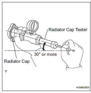 Check radiator reservoir cap subassembly