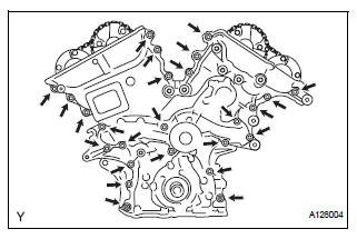 REMOVE TIMING CHAIN COVER SUB-ASSEMBLY