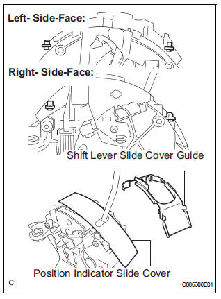 REMOVE POSITION INDICATOR SLIDE COVER