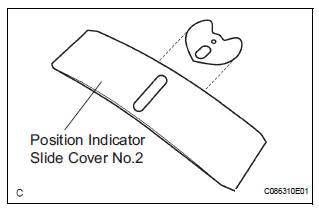 REMOVE POSITION INDICATOR SLIDE COVER