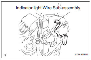 INSTALL INDICATOR LIGHT WIRE SUB-ASSEMBLY