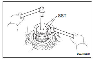 REMOVE FRONT PLANETARY GEAR ASSEMBLY