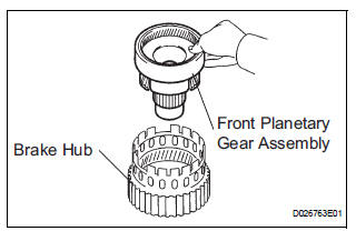REMOVE FRONT PLANETARY GEAR ASSEMBLY