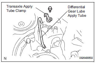 REMOVE DIFFERENTIAL GEAR LUBE APPLY TUBE