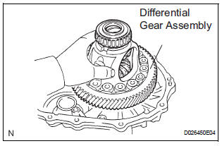 INSTALL DIFFERENTIAL GEAR ASSEMBLY