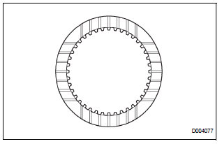 INSPECT UNDERDRIVE CLUTCH DISC NO.1