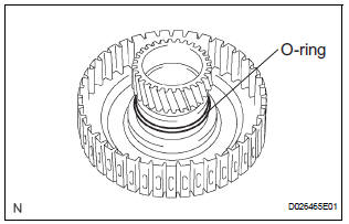 INSTALL UNDERDRIVE CLUTCH DRUM O-RING