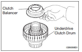 INSTALL UNDERDRIVE CLUTCH RETURN SPRING SUB-ASSEMBLY