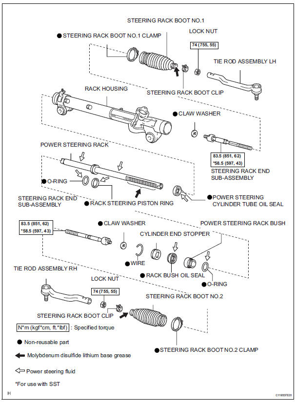 Rack and pinion power steering gear