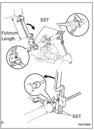 INSTALL STEERING RACK END SUB-ASSEMBLY