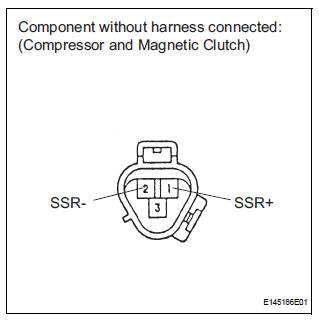 INSPECT COMPRESSOR AND MAGNETIC CLUTCH (A/C LOCK SENSOR)