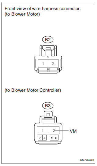 CHECK HARNESS AND CONNECTOR (BLOWER MOTOR - BLOWER MOTOR CONTROLLER)