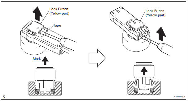 DISCONNECTION OF CONNECTORS FOR STEERING PAD, CURTAIN SHIELD AIRBAG ASSEMBLY, AND FRONT SEAT OUTER BELT ASSEMBLY