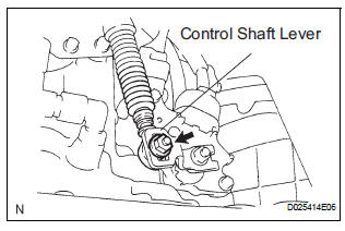 Remove transmission control cable assembly