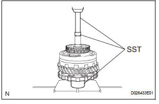 INSTALL UNDERDRIVE PLANETARY GEAR ASSEMBLY