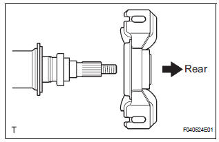 INSTALL CENTER SUPPORT BEARING ASSEMBLY NO.1
