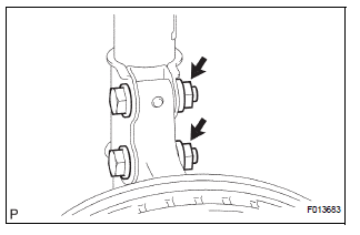 REMOVE FRONT SHOCK ABSORBER WITH COIL SPRING