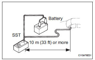 DISPOSE OF FRONT PASSENGER AIRBAG ASSEMBLY (WHEN INSTALLED IN VEHICLE)