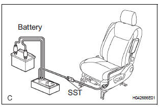 DISPOSE OF FRONT SEAT SIDE AIRBAG ASSEMBLY (WHEN INSTALLED IN VEHICLE)