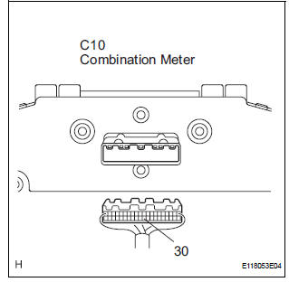 CHECK HARNESS AND CONNECTOR (COMBINATION METER - BODY GROUND)