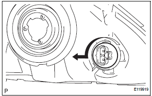 REMOVE FRONT TURN SIGNAL LIGHT BULB