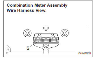 INSPECT COMBINATION METER ASSEMBLY