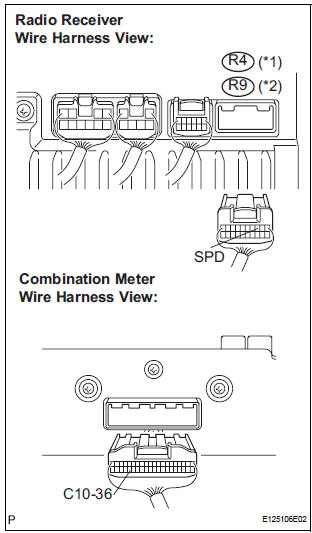 CHECK HARNESS AND CONNECTOR (COMBINATION METER - RADIO RECEIVER)