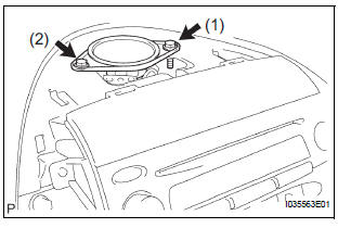  INSTALL STEREO COMPONENT SPEAKER ASSEMBLY