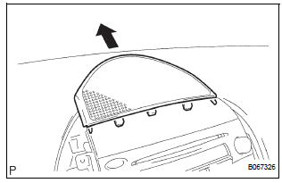 REMOVE INSTRUMENT CLUSTER FINISH PANEL GARNISH