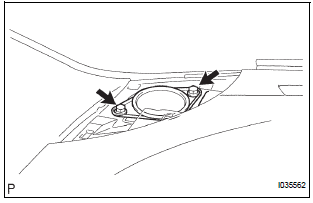 REMOVE FRONT NO.1 SPEAKER ASSEMBLY