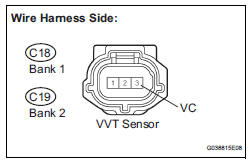 CHECK HARNESS AND CONNECTOR (SENSOR POWER SOURCE)