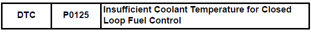 Insufficient Coolant Temperature for Closed Loop Fuel Control