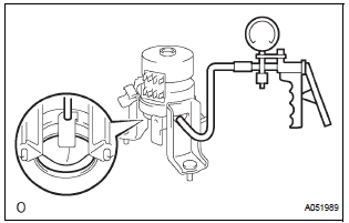 INSPECT ENGINE MOUNTING INSULATOR ASSEMBLY FRONT