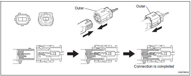 CONNECTION OF CONNECTORS FOR FRONT AIRBAG SENSOR, SIDE AIRBAG SENSOR AND REAR AIRBAG SENSOR