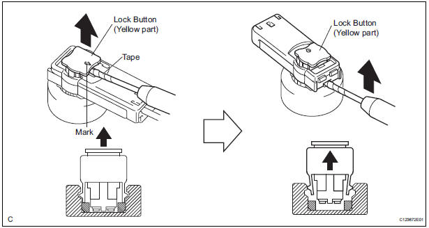 DISCONNECTION OF CONNECTORS FOR STEERING PAD, CURTAIN SHIELD AIRBAG ASSEMBLY, AND FRONT SEAT OUTER BELT ASSEMBLY