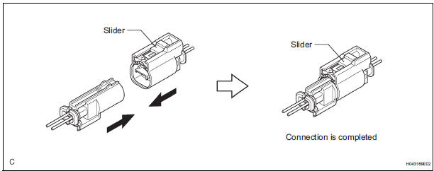 CONNECTION OF CONNECTOR FOR FRONT SEAT SIDE AIRBAG ASSEMBLY