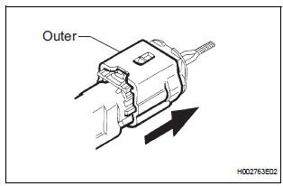  DISCONNECTION OF CONNECTORS FOR FRONT AIRBAG SENSOR, SIDE AIRBAG SENSOR AND REAR AIRBAG SENSOR